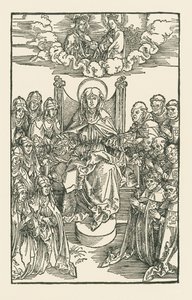Birgitta Surrounded by Nuns and Monks by Albrecht Dürer or Duerer