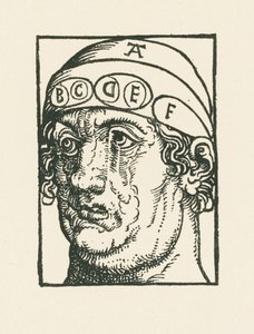 Head for the Purpose of the Study of Phrenology by Albrecht Dürer or Duerer