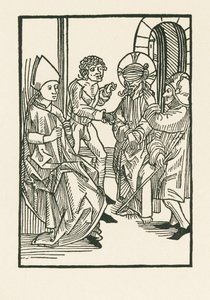Christ Before Caiaphas by Albrecht Dürer or Duerer