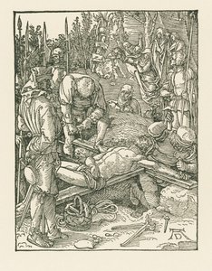 Christ Being Nailed to the Cross by Albrecht Dürer or Duerer