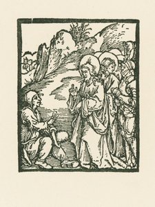 Christ Healing a Leper by Albrecht Dürer or Duerer