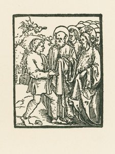 Christ Healing Someone Possessed by the Devil by Albrecht Dürer or Duerer