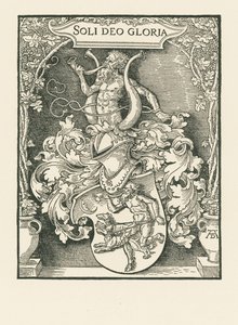 Coat of Arms of Johann Tscherte by Albrecht Dürer or Duerer