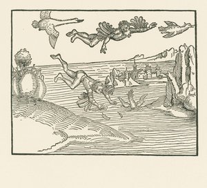 Daedalus and Icarus by Albrecht Dürer or Duerer