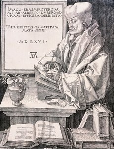 Erasmus of Rotterdam by Albrecht Dürer