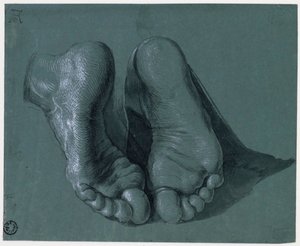 Study of Two Feet - Drawing by Albrecht Durer by Albrecht Dürer