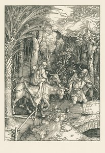 Flight to Egypt by Albrecht Dürer or Duerer