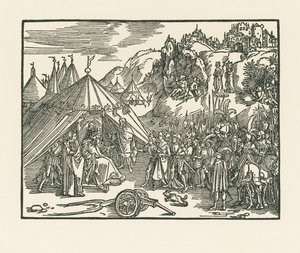 Judith is Taken to the Camp of Holofernes by Albrecht Dürer or Duerer