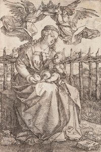 The Virgin Mary Crowned by Two Angels