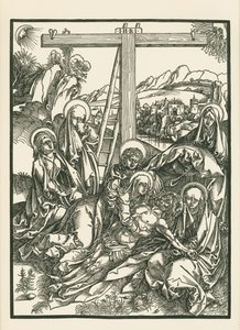 Lamentation for Christ by Albrecht Dürer or Duerer