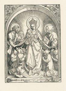 Madonna with Carthusian Monks, Saints John the Baptist and Bruno by Albrecht Dürer or Duerer