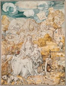 Madonna with a Multitude of Animals by Albrecht Dürer or Duerer