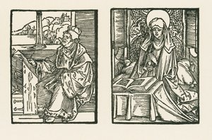 Magister Matthias, Canon of Linkoeping and Saint Birgitta by Albrecht Dürer or Duerer