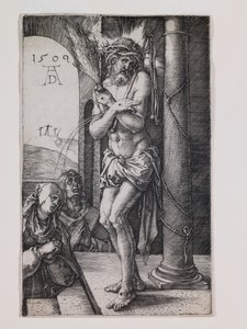 Man of Sorrows by the Column, from the series "The Little Passion" by Albrecht Dürer or Duerer