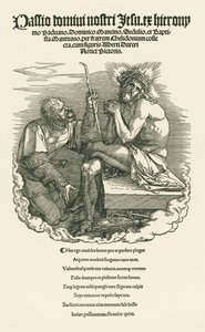 Man of Sorrows Mocked by a Soldier by Albrecht Dürer or Duerer