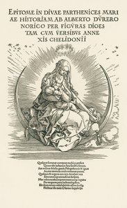 Mary Virgin with Child in Glory by Albrecht Dürer or Duerer