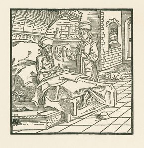Master Cato on His Death-bed Gives Good Instructions to His Son by Albrecht Dürer or Duerer