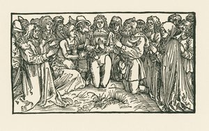Men and Women at Prayer by Albrecht Dürer or Duerer