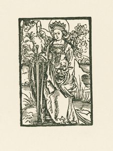 Saint Catherine by Albrecht Dürer or Duerer