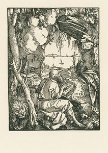 Saint Jerome in the Cavern by Albrecht Dürer or Duerer