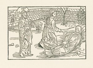 Sixth Work of Mercy: Care for the Burial of a Fellow Man by Albrecht Dürer or Duerer