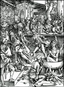 St. John the Evangelist Being Tortured in a Vat of Boiling Oil, from the 