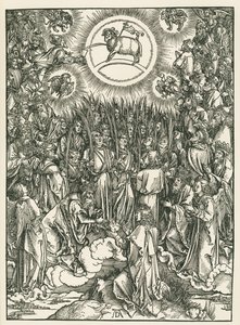 The Adoration of the Lamb and the Hymn of the Chosen, The Revelation of Saint John by Albrecht Dürer or Duerer