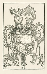 The Coat of Arms of Florian Waldauf von Waldenstein by Albrecht Dürer or Duerer