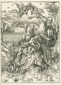 The Holy Family with Three Hares by Albrecht Dürer or Duerer