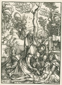 The Lamentation for Christ by Albrecht Dürer or Duerer