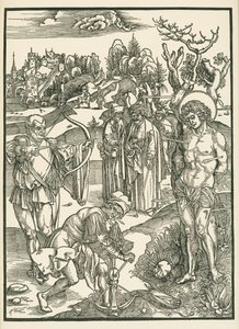 The Martyrdom of Saint Sebastian by Albrecht Dürer or Duerer