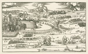 The Siege of a Fortress by Albrecht Dürer or Duerer