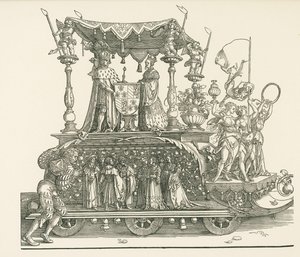 The Small Triumphal Car or The Burgundian Marriage by Albrecht Dürer or Duerer