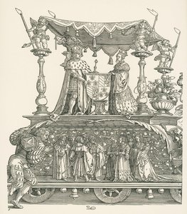 The Small Triumphal Car or The Burgundian Marriage by Albrecht Dürer or Duerer