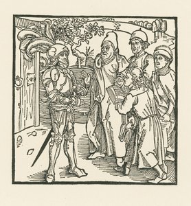 The Knight Commissions Two Scribes and Two Priests to Compile This Book by Albrecht Dürer or Duerer