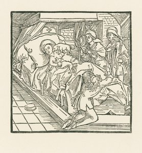 The Noble Lady in Waiting Who Fed Her Dogs Well, But Allowed the Poor to Famish by Albrecht Dürer or Duerer