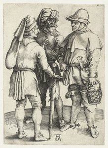 Three Peasants in Conversation