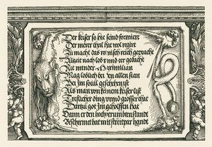 Triumphal Arch for Emperor Maximilian I by Albrecht Dürer or Duerer
