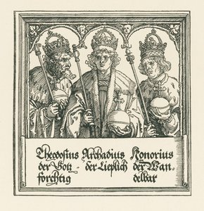 Triumphal Arch for Emperor Maximilian I by Albrecht Dürer or Duerer