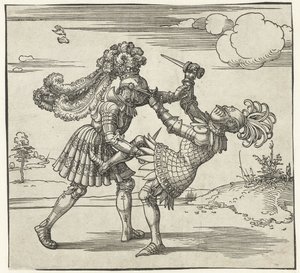 Two Knights Fighting