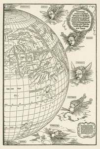 World Map of Johannes Stabius by Albrecht Dürer or Duerer