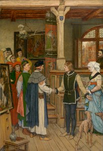 The Magistrates Visit the Workshop of Jan van Eyck by Albrecht de Vriendt