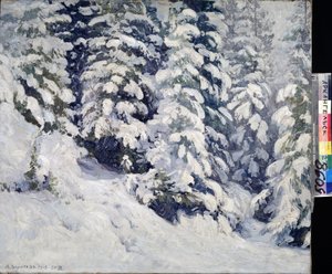 Forest in Winter by Aleksandr Alekseevich Borisov
