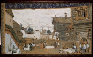 Stage Design for the Opera The Pskov Maiden by N. Rimsky Korsakov