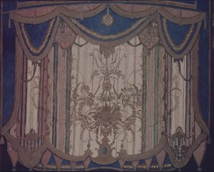 Design of Curtain for the Theatre Play The Masquerade by M. Lermontov, 1917 by Aleksandr Jakovlevic Golovin