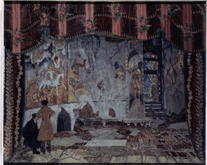 Stage Design for the Play The Storm by A. Ostrovsky by Aleksandr Jakovlevic Golovin