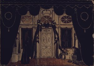 Stage Design for the Theatre Play The Masquerade by M. Lermontov