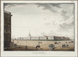 The Admiralty in Saint Petersburg by Aleksandr Pavlovich Bryullov