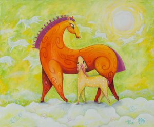Magical Horse Family by Aleksandra Paranchenko