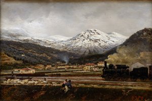 Mountain Landscape by Aleksei Petrovich Bogolyubov